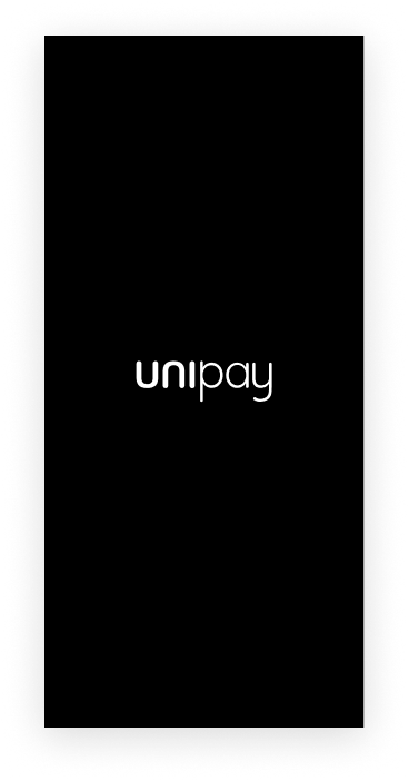 Pantalla de inicio de la app Unipay